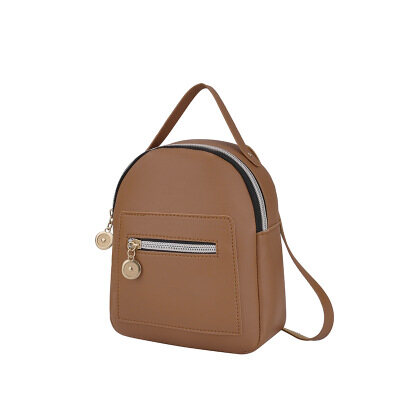 hang qiao shop New Cute Mini Backpack Leather Shoulder Bag Multi-Function Small Backpack School Backpack for Women