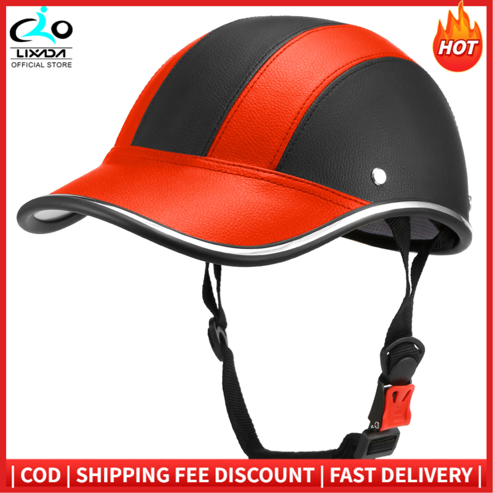 Outdoor Sports Cycling Safety Helmet Baseball Cap Hat for Motorcycle Bike Scooter