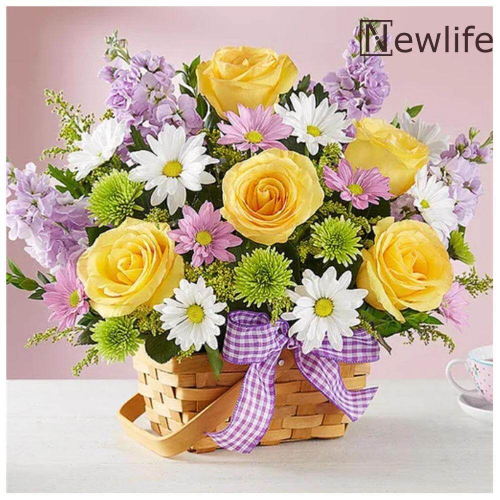 5D DIY Full Drill Diamond Painting Flowers Cross Stitch Mosaic Craft Kits