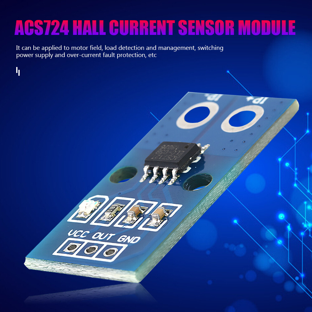 Mô-đun Điện Tử Cảm Biến Dòng Điện Hall Dải ACS724 5A/20A/50A, Đối Với Arduino