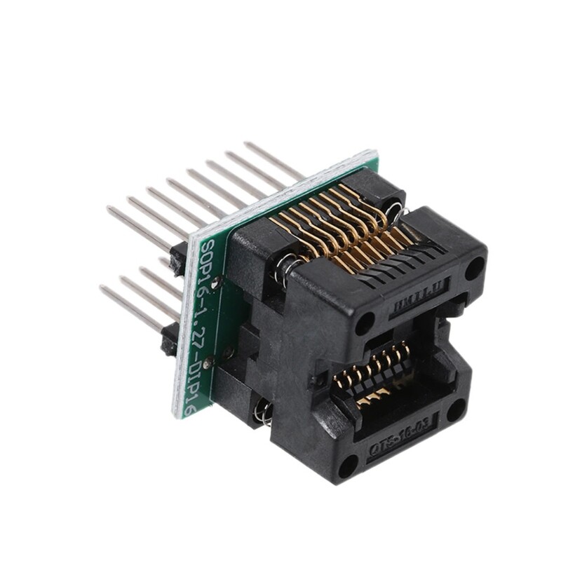 Sop16 to dip16 ic socket sop16 turn dip16 programmer adapter 150mil write for se