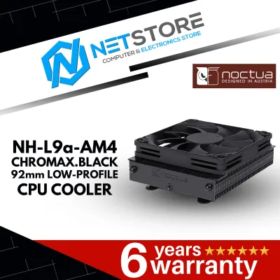 Noctua NH-L9a Chromax Black Low-Profile CPU Cooler for AMD AM4 NH-L9a-AM4 Chromax.Black