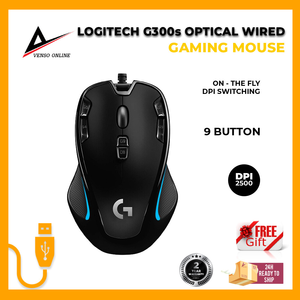 Logitech G300s Wired Gaming Mouse 2500 Dpi Usb Orignal Carton Box Packing Lazada