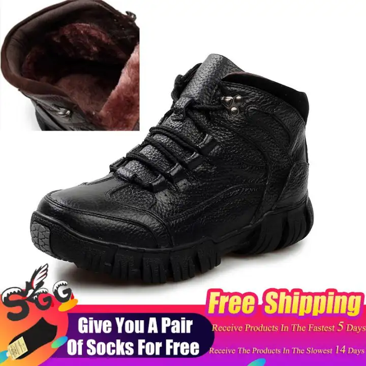 winter fur boots mens