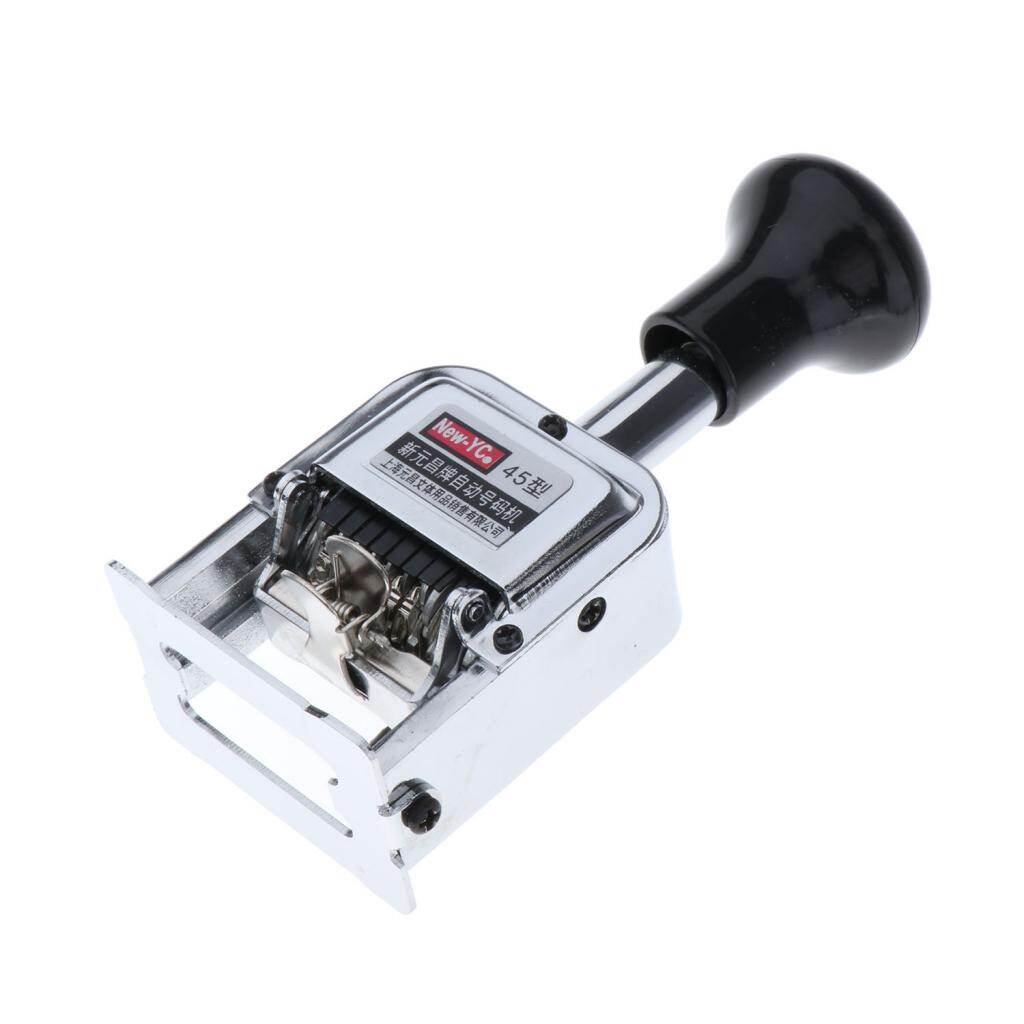 Hyccue Numbering Stamp Machine, Self-Inking (Black), 6 Digits