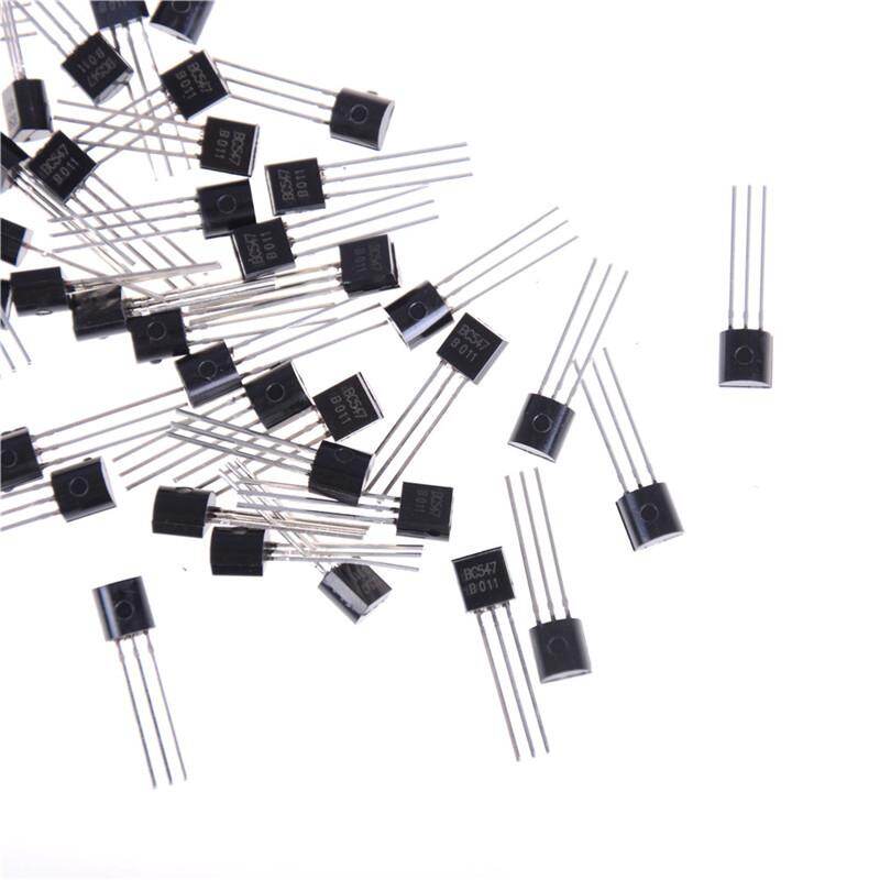 50 Cái/bộ Transistor NPN Đen BC547 BC547B 0.1A/45V