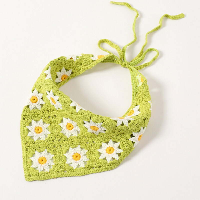 Bandana Hair Scarf Kerchief Knitted Headband Crochet Headbands Bandana Headbands For Women Headscarf Hair Bandana