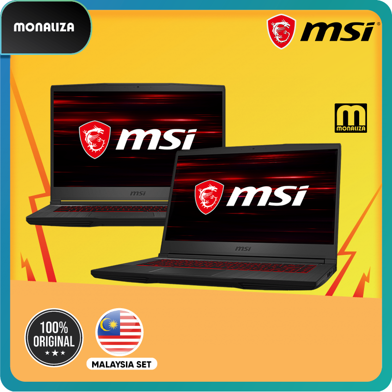 Msi Laptop GF65 THIN 10SDR-1059BN (Intel Core i7-10750H/8GB DDR4 2666MHz Ram/512GB PCIe® Gen3 SSD/NVIDIA GeForce GTX 1660 Ti with 6GB GDDR6) Malaysia