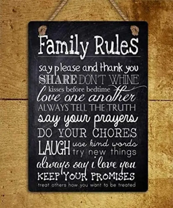 Inspirational FAMILY VINTAGE RETRO METAL TIN SIGN POSTER WALL PLAQUE