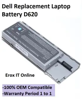 Replacement Laptop For Dell D630 Uma Battery Dell D6 Laptop Battery Lazada