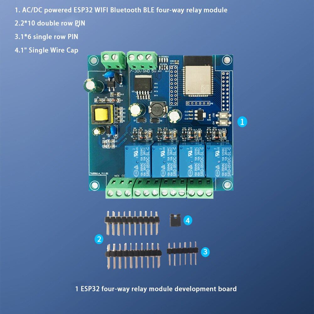 ESP8266 Wireless Relay Controller Module Single-Channel Relay Module ESP 12F Development Board For IOT Smart Home DC5V-80V