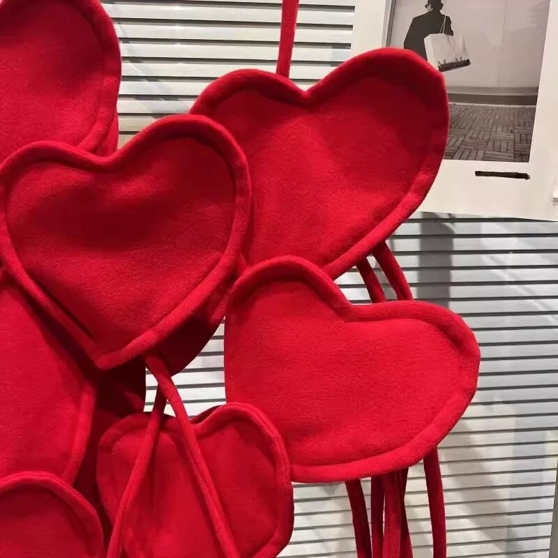 Áo Vest Lưới Thiết Kế Veet Họa Tiết Tình Yêu Lớn Ba Chiều Phong Cách Cổ Điển Mới Red2022Spring Áo Khoác Ngoài