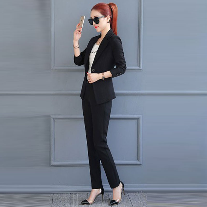 Ladies Business Casual Trouser Suits 