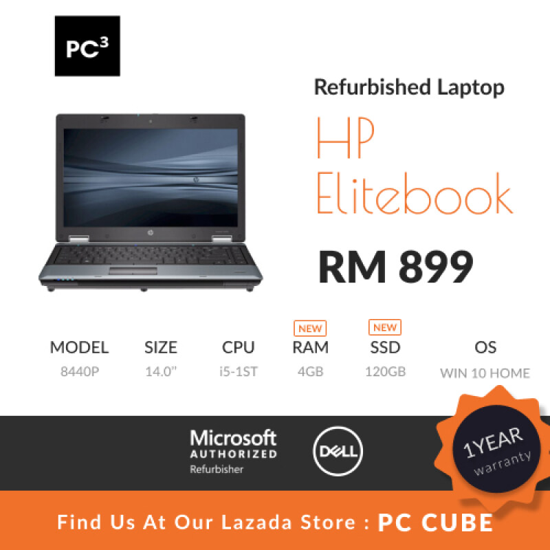 Refurbished Laptop HP Elitebook 8440P Malaysia