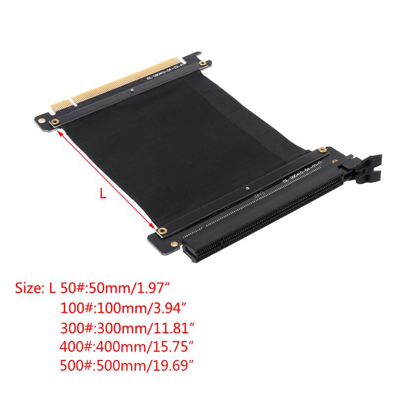 Hiệu Suất Cao Card Đồ Họa Cáp Nối Dài Với Antijam PCI-E X16 3.0 Bộ Mở Rộng Cáp Nâng 50Cm/40Cm/30Cm/10Cm/5Cm