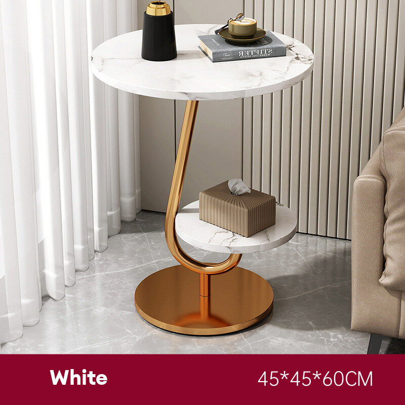XMDS Coffee table small round table on the balcony coffee table sofa side table home decoration