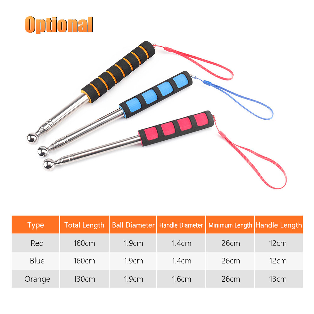 Telescopic Hollowing Drum Detection Hammer Tile Hollow Checker Thickened Adjustable Rod for House Decoration Inspection