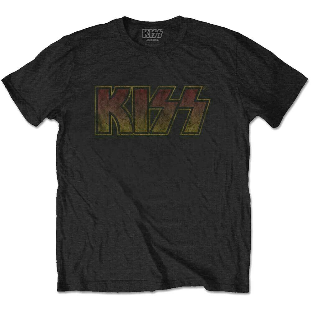 Kiss T Shirt Vintage Logo Black Classic 