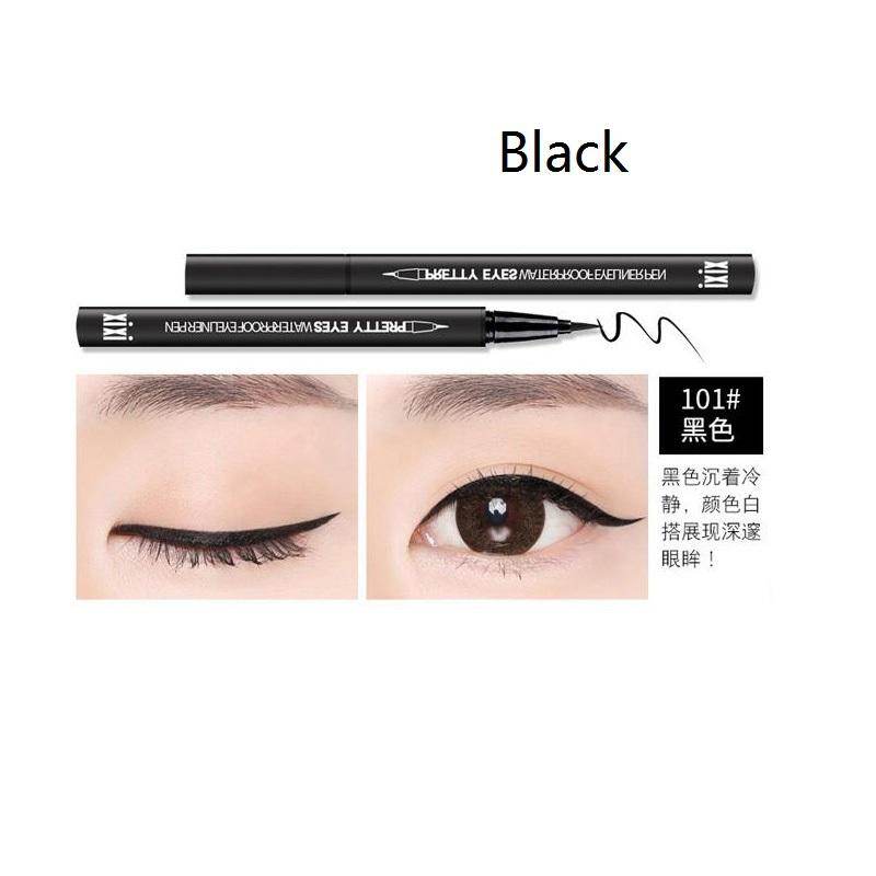 XIXI Professional Fast Dry Smooth Waterproof Eyeliner Pencils Eyes Makeup Brown Black Color Liquid Eye Liner Pen Y04