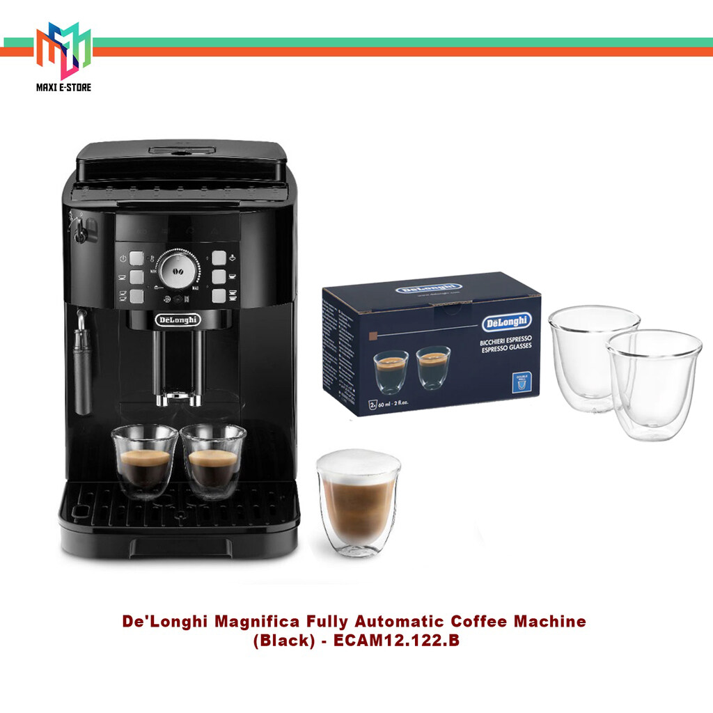 DeLonghi ECAM12.122.B Magnifica Fully Automatic Coffee Machine ...