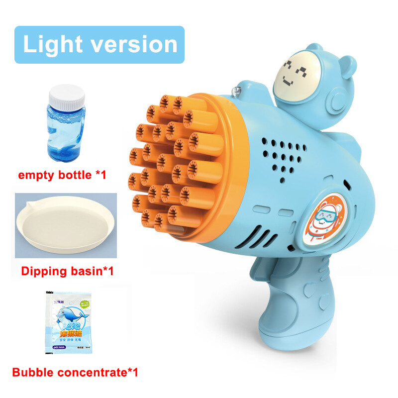 Kmoist Automatic bubble machine toys 23-hole light bubble maker toys for kids boys girls Outdoor bubble toys foam play birthday gift Cheap bubble machine