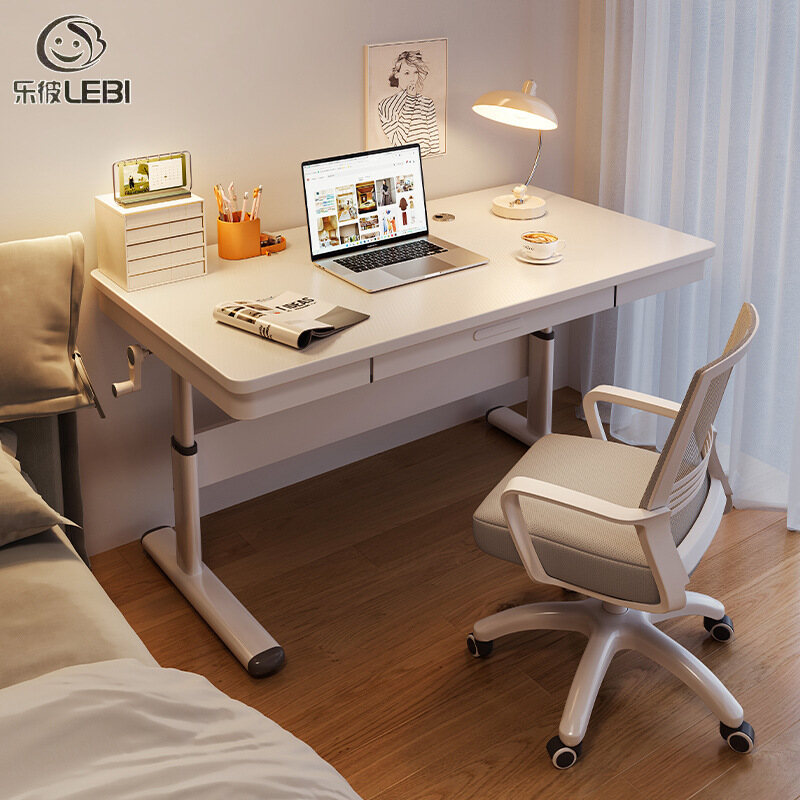 Computer desktop desk manual lifting home desk study desk lifting writing desk office desk