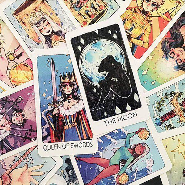 Britt's Third Eye Tarot Deck in A Tin - 78 Tarot Cards (Limited Edition Gold Gilded)