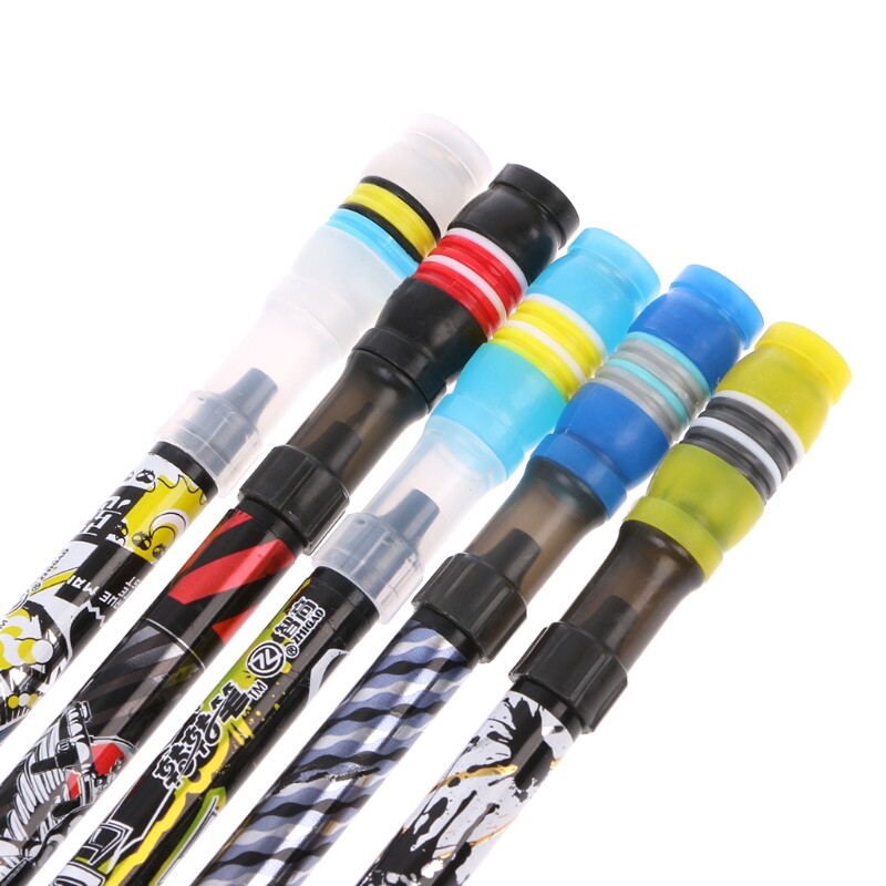 Non Slip Coated Spinning Ballpoint Pen Rolling Finger Rotating Playing Student
