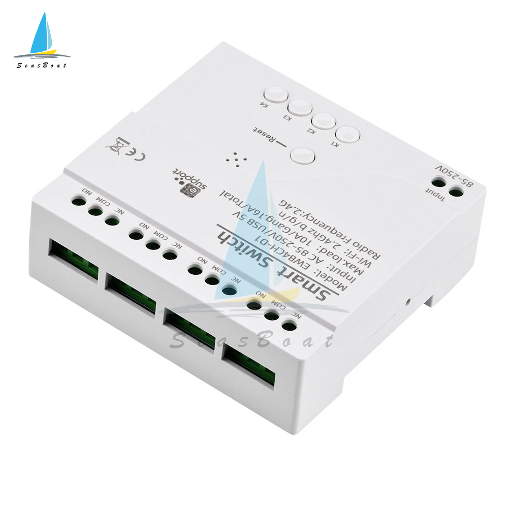 [Seasboat] Portable Wireless Remote Control WiFi Intelligent Switch AC85-250V Receiver Smart Home Auto Module Wifi Switcher