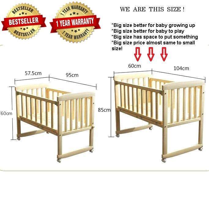 Baby Cot Beds For The Best Price In Malaysia Size Baby Cot Swing Bed 2 In 1 Cradle