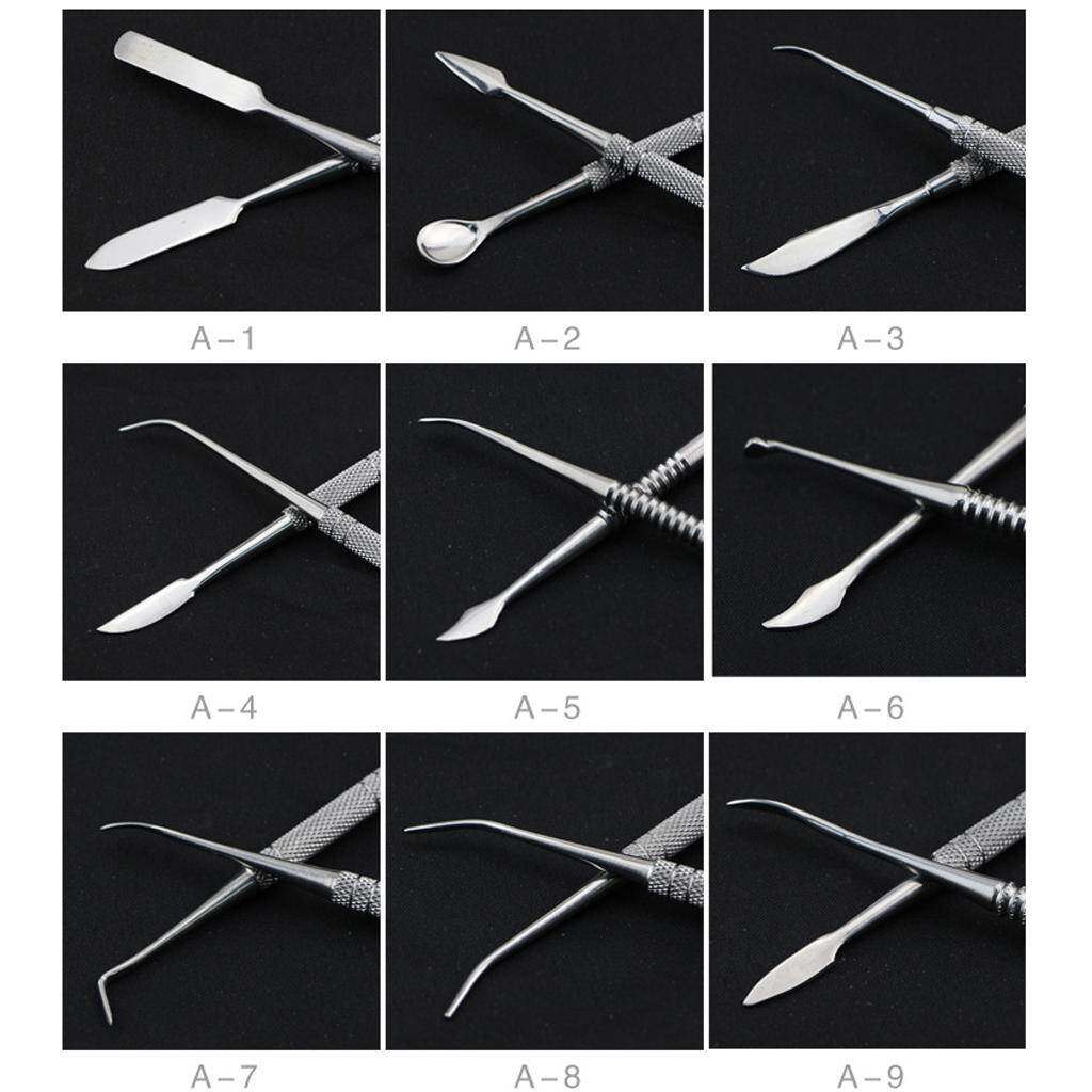 Dolity 10pack Wax Carver Sculpture Tools Set Clay Sculpting Curving