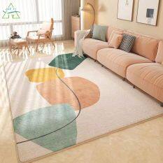 Thảm KS phòng khách theo phong cách Bắc Âu được bao bọc toàn bộ phong cách đơn giản chăn cạnh giường phòng ngủ, sofa gia đình, Bàn cà phê, thảm lót sàn, chăn chống trượt