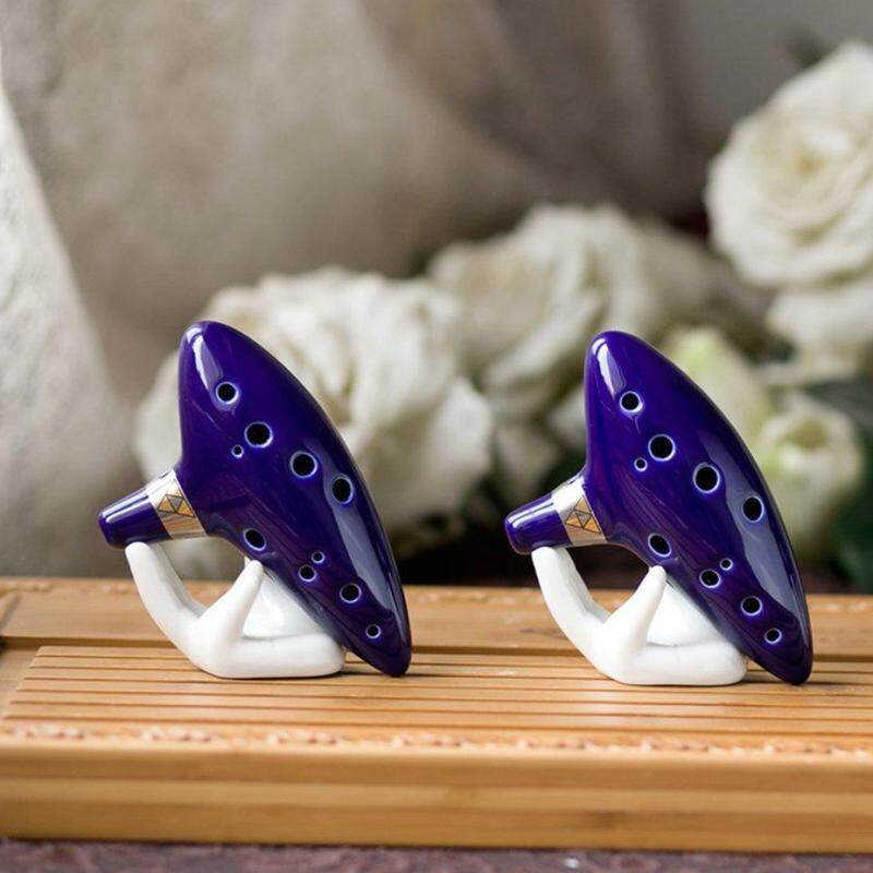 Hot Sale 12 Hole Midrange C Ocarina with Textbook, Display Stand, Protective Bag Stand Malaysia
