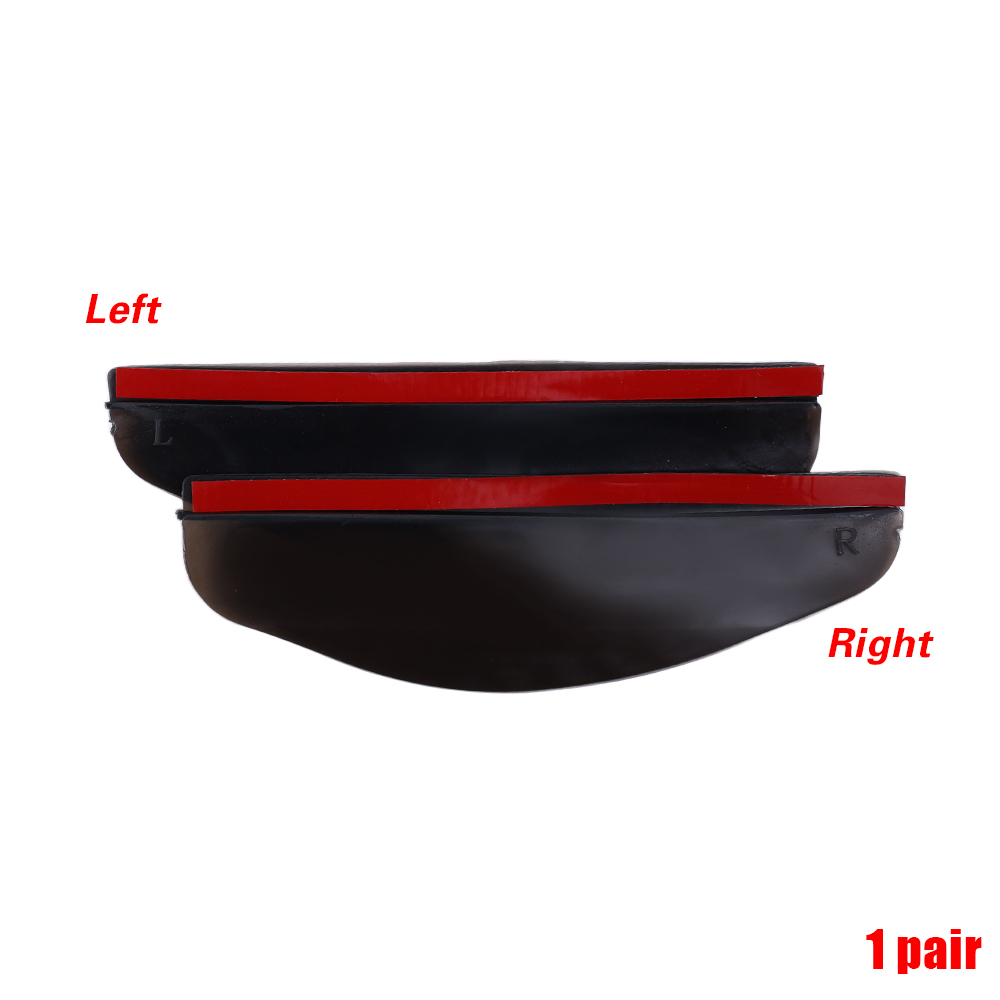2Pcs Universal Car Rearview Mirror Rain Eyebrow Multifunctional Portable Auto Car Rear View Side Rain Snow Guard Sun Visor PVC Shade Protector
