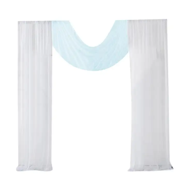 Fityle 3 Set Wedding Stage Decorations Backdrop Party Sheer