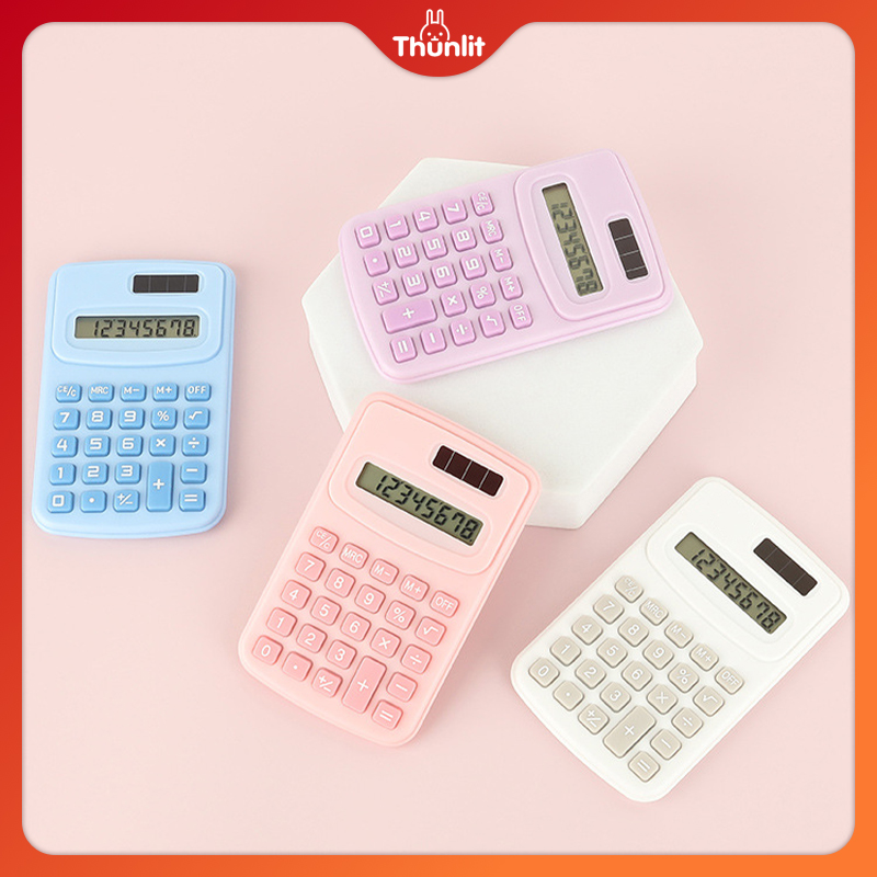 Thunlit máy tính mini Bán Buôn 8-Chữ Số Dễ Thương dễ di chuyển nhỏ Vuông Khoa Học Máy Tính Số Học máy tính điện tử Trường Học Văn Phòng Nguồn Cung Cấp