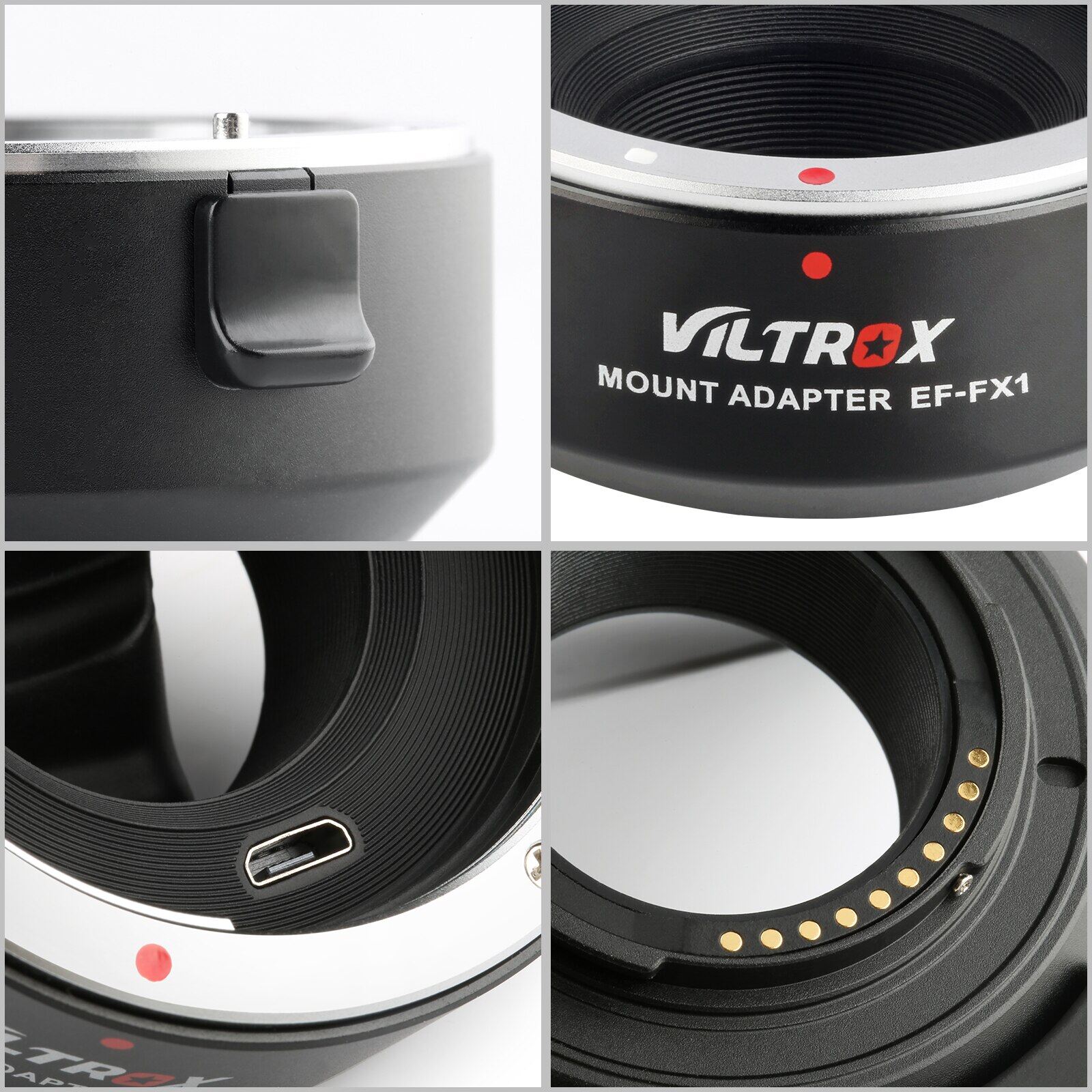 Viltrox EFFX1 Canon EF to Fuji X Lens Adapter Ring Auto Focus for