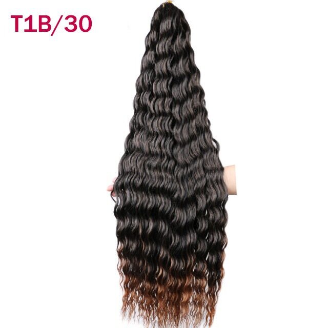 Synthetic Curly Wave Crochet Hair Soft Long Hair Braids Natural Curly Wavy Extensions
