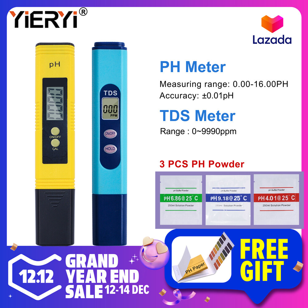 Digital Water quality tester TDS Meter PH Meter EC meter water PH tester for Aquarium Pool Water
