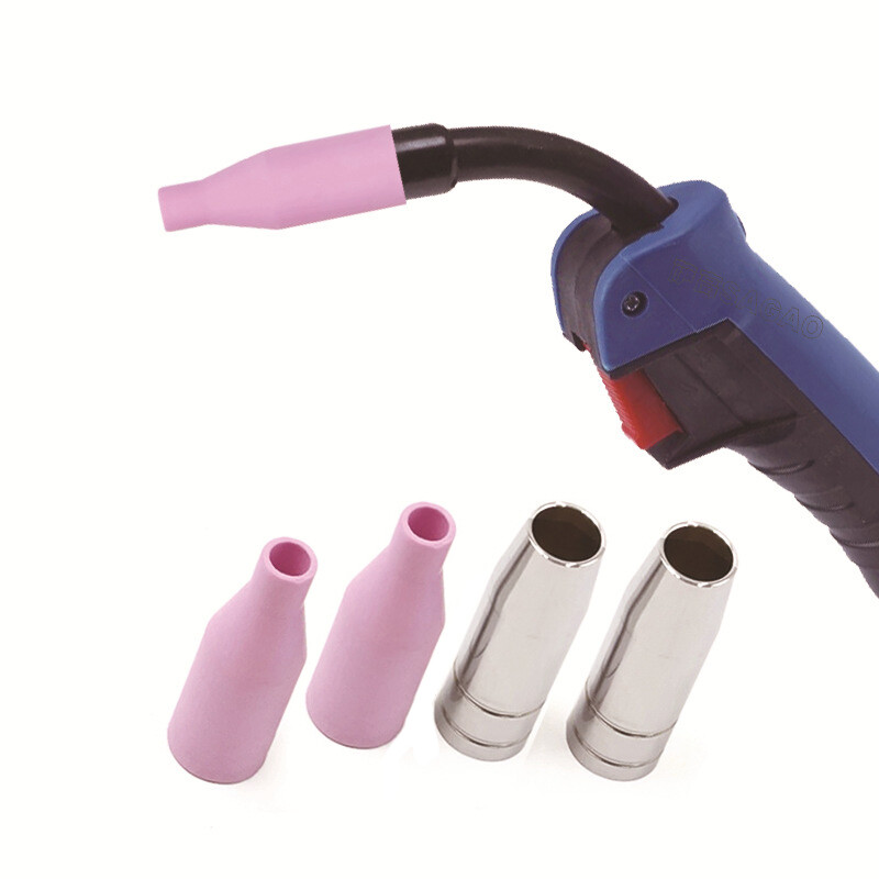 New style 5pcs mb15ak mig/mag gas ceramic nozzle welding gun torch tip nozzle shield cup