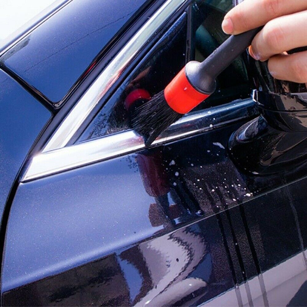 Cleaning Brush Black Car Detailing Multi-function Replacement Screw Brushes