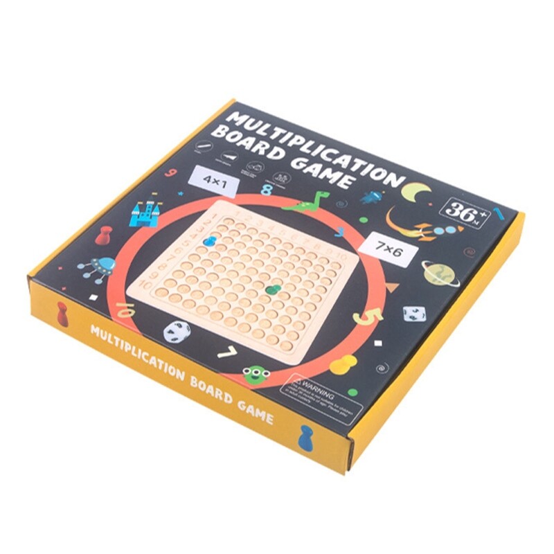 Wood Mathematics Multiplication Board Early Learning Brain Development Toy Classroom Teaching Aids Arithmetic Child Gift