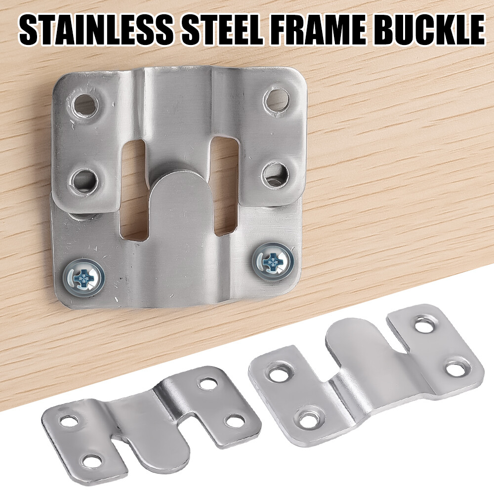Stainless Steel Interlocking Hangers Recessed Stands Picture Frame Mounting Hooks