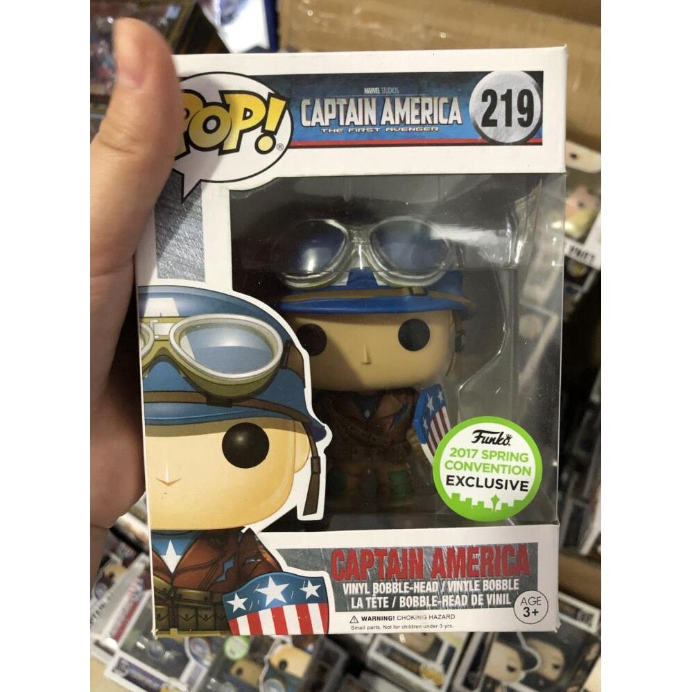 Funko Pop 219 Marvel Captain America Vinyl Đồ chơi mô hình