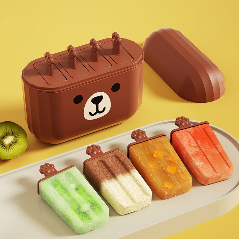 Children's DIY ice cream mold food-grade household ice cream mold ice box frozen popsicle mold.