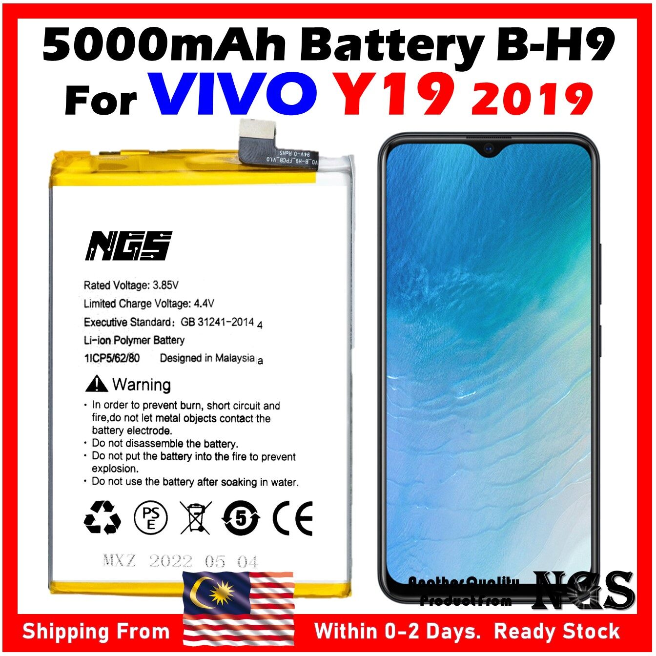 vivo bateri 5000mah