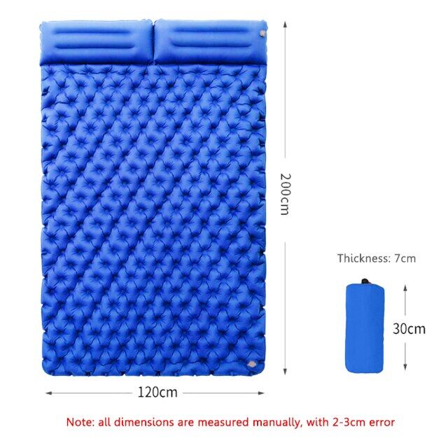 Outdoor Sleeping Pad Inflatable Air Mattresses Camping Mat Furniture Bed Ultralight Cushion Pillow Hiking Trekking W/Storage Bag