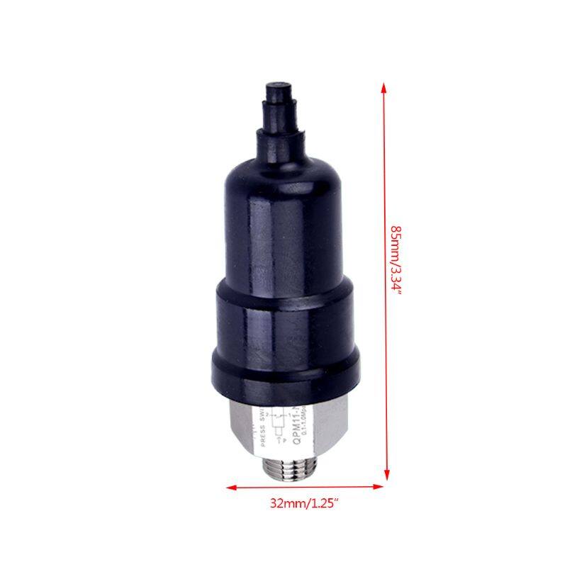 Công Tắc Áp Suất 1/4 Có Thể Điều Chỉnh QPM11-NO Inch Đầu Phun Ren Ngoài Dây Công Tắc Thủy Lực Màng Loa Có Thể Điều Chỉnh Áp Suất Siêu Nhỏ