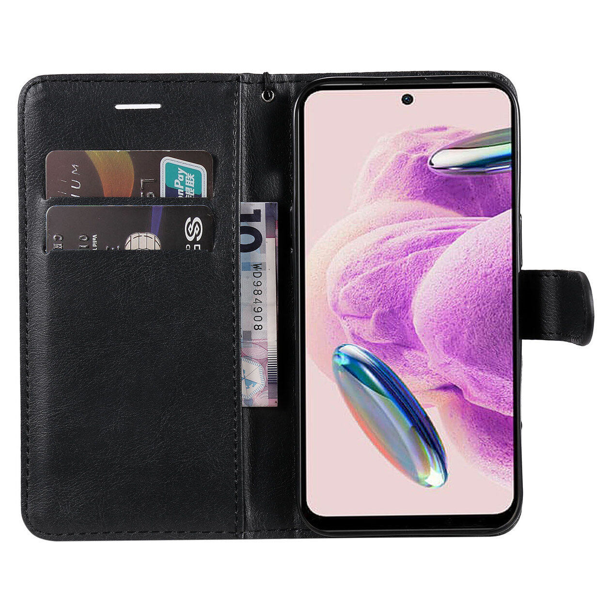 Fayangries Ốp điện thoại cho Samsung Galaxy M51 (6.7 "), bằng da nhựa PU nắp gập màu trơn vỏ Bling cổ điển đứng bọc Ví