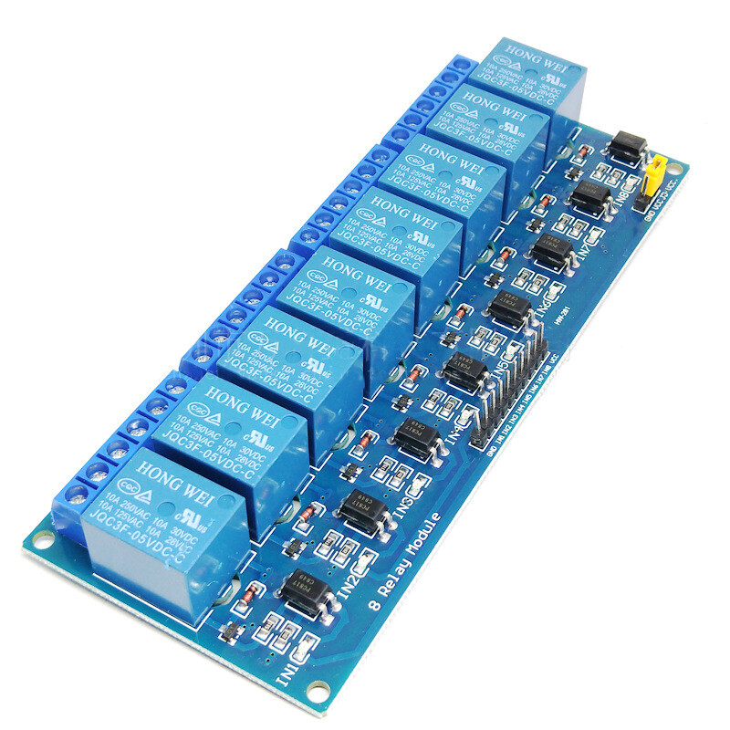 PLC relay module 8 channel 5V relay module with isolated optocoupler supports AVR/51/PIC microcontroller